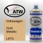 Preview: Volkswagen, Gold Metallic, L97G: 400ml Sprühdose, von ATW Autoteile West.